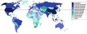 2007 yılı internet kullanıcı sayısı haritası